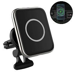 Chargeur magnétique sans fil pour voiture 15 W Support de voiture en alliage de zinc stable à charge rapide, compatible avec la série complète iphone12, iphone, huawei, oppo, honor, xiaomi, samsung