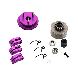 Volant D'inertie 14T Avec Jeu De Sabots De Roulement Pour Pièces De Voiture 1/8 Rc Violet