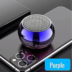 Universal Subwoofer Mini Bluetooth en haut-parleurs portables True Wire Wireless Power Bass Stéréo haut-parleurs (violet)