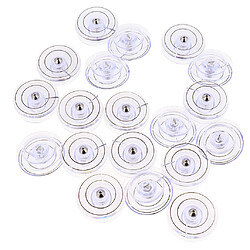 20pcs bricolage bobine de canette en plastique pour machine à coudre domestique chanteur 21 x 8mm pas cher