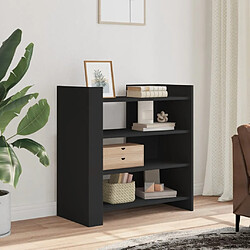 vidaXL Buffet noir 73,5x35x75 cm bois d'ingénierie