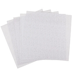 5pcs Plaque de Construction ABS Tuil Etapes de Simulation pour Bâtiment Paysage, 275x 275x 1mm Blanc