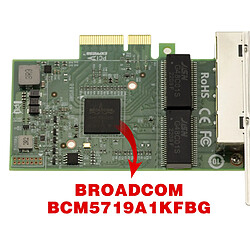 Avis Kalea-Informatique PCIe QUAD LAN GIGABIT ETHERNET RJ45 10 100 1000Mb - CHIPSET BroadCom BCM5719