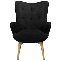 Acheter Beliani Fauteuil VEJLE Velours Noir