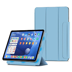 Etui en PU léger, avec support à trois volets, fermoir magnétique bleu clair pour votre Xiaomi Pad 5/Pad 5 Pro