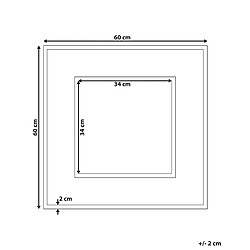 Avis Beliani Miroir BOISE 60 cm Bois foncé