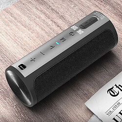 Universal Haut-parleur Bluetooth sans fil de haute puissance 50W Colonne sonore portable IPX7 Subwoofer étanche extérieure Surround stéréo 6600mAh AUX TF | Haut-parleur portable (noir)