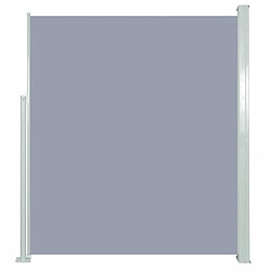 Maison Chic Auvent latéral rétractable | Store latéral | Brise-vue latéral 160 x 500 cm Gris -GKD94330