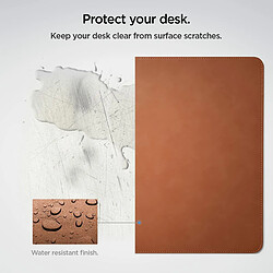 Acheter Spigen Sgp Spigen Tapis de Bureau en Velo Vegan Cuir PU avec Base Caoutchouc Anti-Dérapant - Marron