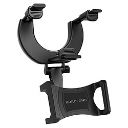 Support Voiture Rétroviseur pour Smartphone 4,5 à 7" Rotatif 360° Borofone Noir