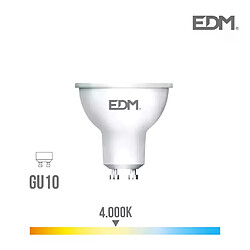 Edm Spot LED GU10 5W Dicroïque équivalent à 35W - Blanc Naturel 4000K