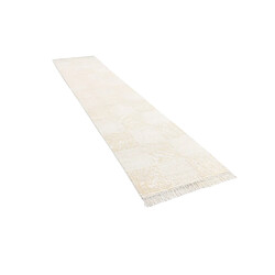 Vidal Tapis de couloir en laine 396x81 beige Darya