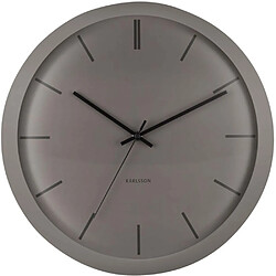 Karlsson Horloge ronde en métal Nirvana Globe 40 cm Gris foncé.