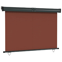 vidaXL Auvent latéral de balcon 145x250 cm Marron pas cher