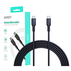 Câble USB Aukey CB-SCC241 Noir 1 m 240 W pas cher