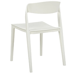 Beliani Chaise de salle à manger Set de 2 Blanc SOMERS pas cher