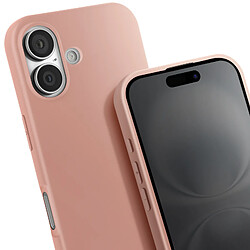 Acheter Avizar Coque Cordon Semi Rigide Soft touch pour iPhone 16 Rose Champagne