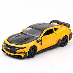 Universal 1: 32 Chevrolet Camaro modèle de voiture en alliage son et moule en métal léger moulé jouet de voiture pour les enfants garçons cadeau moulé sous pression voiture jouet(Jaune)