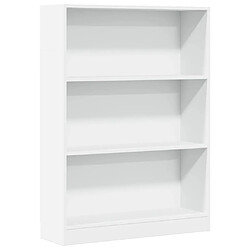 vidaXL Bibliothèque blanc 80x24x109 cm bois d'ingénierie