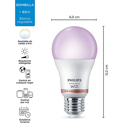 Avis Ampoule à Puce Philips Wiz Full Colors F 8,5 W E27 806 lm (2200-6500 K)