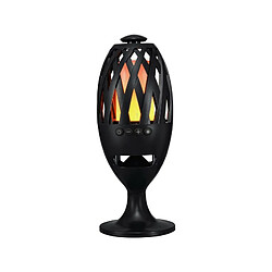 Optex Haut-parleur Sans Fil Bluetooth A LED, Effet Flamme 000352 - Intérieur / Extérieur, Etanche IPX4, Enceinte Amplifiée 3W, Rechargeable