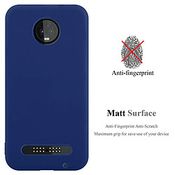 Cadorabo Coque Motorola MOTO Z3 PLAY Etui en Bleu