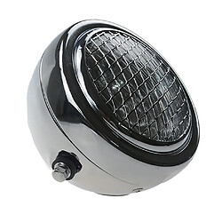 Phare Avant Moto Retro Carénage Couvre Headlight Lampe Chrome