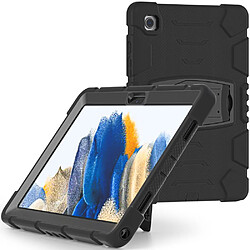 Coque en silicone antichoc, anti-rayures avec béquille noir noir pour votre Samsung Galaxy Tab A8 10.5 (2021) X200/205