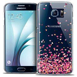 Avis Caseink Coque Housse Etui Samsung Galaxy S6 [Crystal HD Collection Sweetie Design Heart Flakes - Rigide - Ultra Fin - Imprimé en France]