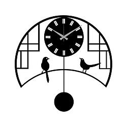 EPIKASA Horloge Murale Oiseaux