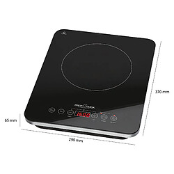 Plaque cuisson induction portable Surface en verre Affichage LCD Minuter, 2000, Noir, Proficook, EKI 1062 pas cher