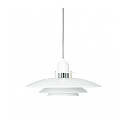 Luminaire Center Suspension PRIMUS en Métal et Blanc/Chrome Diamètre 43 Cm