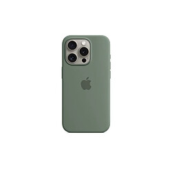 Apple Coque en silicone avec MagSafe pour iPhone 15 Pro Cyprès