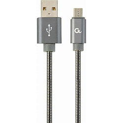 Kabel USB Gembird USB-A - microUSB 1 m Szary (CC-USB2S-AMmBM-1M-BG)