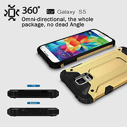 Acheter Wewoo Coque renforcée or pour Samsung Galaxy S5 / G900 Armure Tough TPU + PC Combinaison