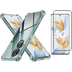 Coque Silicone Transparente Angles Renforces + Verre Trempe Pour Honor 90 5G Little Boutik©