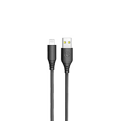 Câble de données en silicone Tellur, USB vers Lightning, 3A, 1m, noir