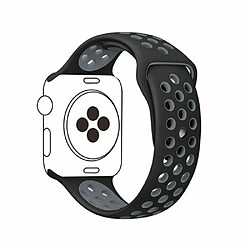 PHONECARE Bracelet Bicolore SportStyle pour Apple Watch Series 7 - 41mm - Noir / Gris