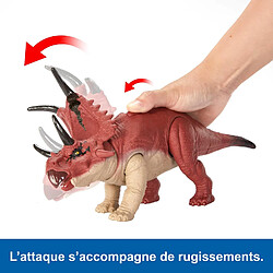 Acheter Mattel Dinosaure Articulé Diabloceratops Jurassic World avec Son Rugissants Rouge