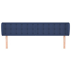 Avis Maison Chic Tête de lit scandinave avec oreilles,meuble de chambre Bleu 203x23x78/88 cm Tissu -MN40875