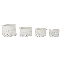 Set de basket DKD Home Decor Coton (36 x 36 x 33 cm)