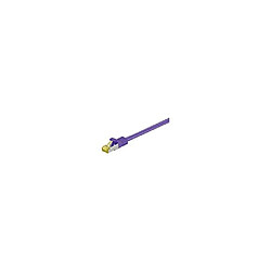 Avis Disney RJ45 patch cord S/FTP (PiMF), w. CAT7 raw cable 0.25m Purple 4x2xAWG 26, CU