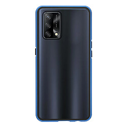 Coque en métal absorption magnétique, bleu pour votre Oppo A74 4G/F19