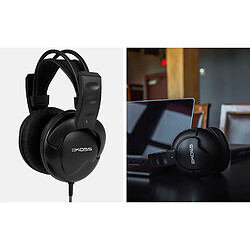 Casque avec Fil, DJ Headphones Over Ear Fermé Professionnel, Jack 3.5 mm, , Noir, KOSS, UR20