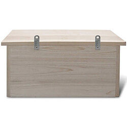 Avis vidaXL Maisons pour moineau 2 pcs Bois 44 x 15,5 x 21,5 cm