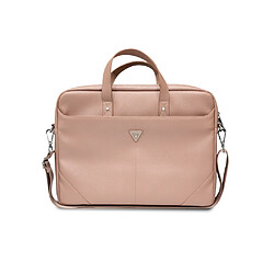 Guess Maroquinerie Guess Sacoche pour Ordinateur Portable 16'' Modèle Saffiano Rose