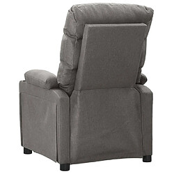 Avis vidaXL Fauteuil de massage Gris clair Tissu