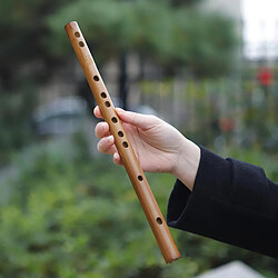 Acheter Flûte En Bois Traditionnelle Grand Son Instrument De Musique à Vent Clé Cadeau D