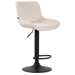 Non Tabouret de bar Lentini velours noir