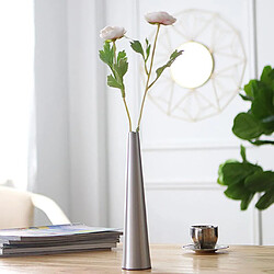 Acheter Vase En Aluminium élégant De Table Vases à Fleurs Bouteille Pour La Maison Décors Argent